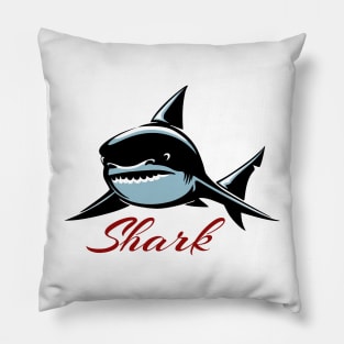 Shark Emblem Pillow