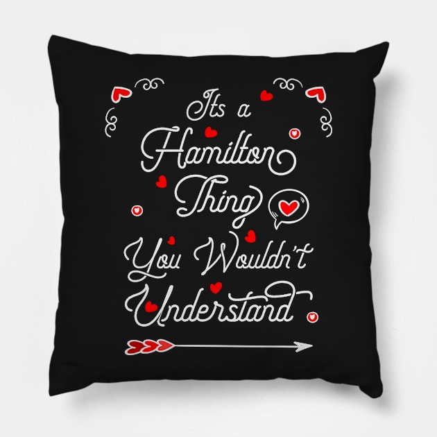 It's A Hamilton Thing You Wouldn't Understand - Best Hamilton Pillow by ahmed4411