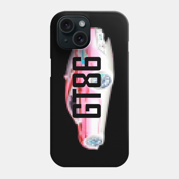 GT86 PIXEL PINK WHITE Phone Case by CharlieCreator