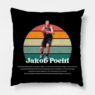 Jakob Poeltl Vintage V1 Pillow