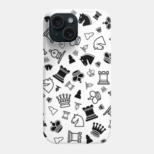 Chess figures pattern Phone Case