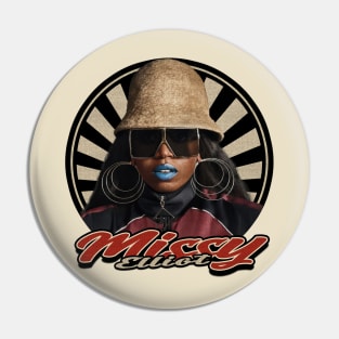 Vintage 80s Missy Elliot Pin