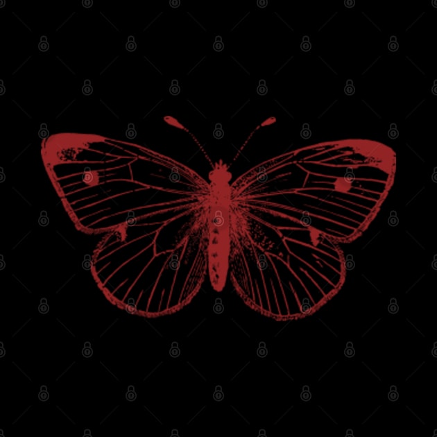 Red Monarch Butterfly by Happy Hour Vibe