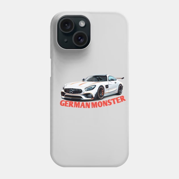 Mercedes AMG GT3 German monster Phone Case by Auto-apparel