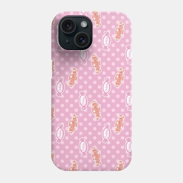 Pink Bubblegum Candy Pattern Phone Case by saradaboru