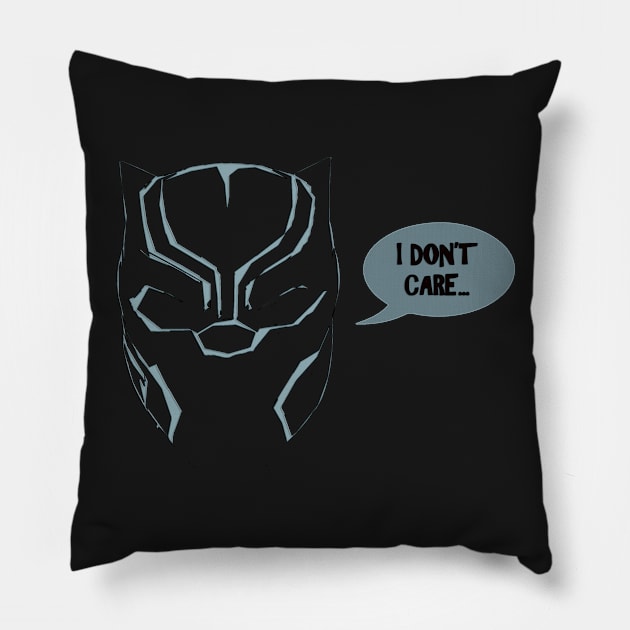 Panther - I don't care Pillow by kmpfanworks