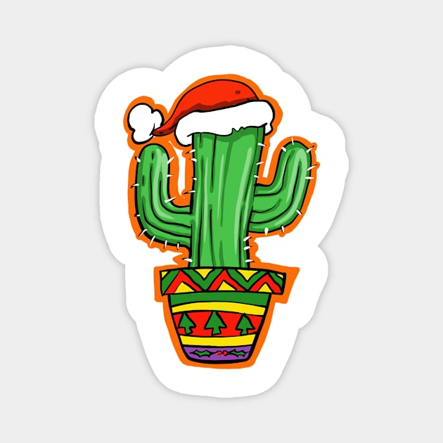 Christmas cactus Magnet by Creativelyhamish