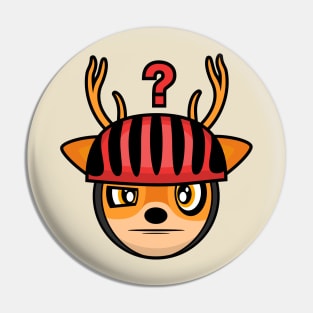 Confused Cyclist Deer Fred Pin