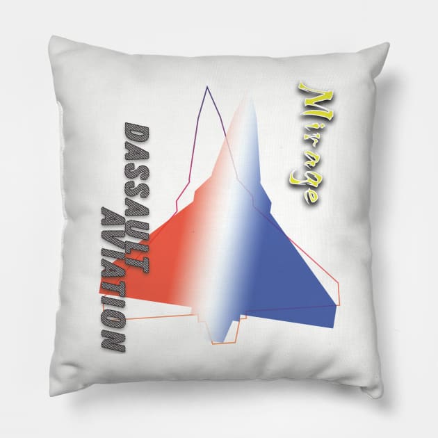 Dassault mirage Pillow by TeeText