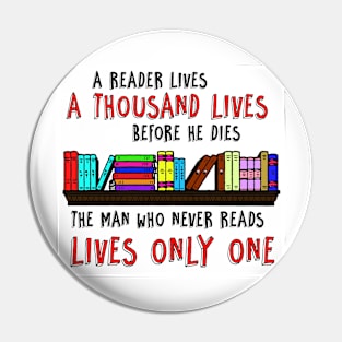 Reading Quote Pin