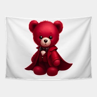 Cute Bear Red Kawaii Tapestry