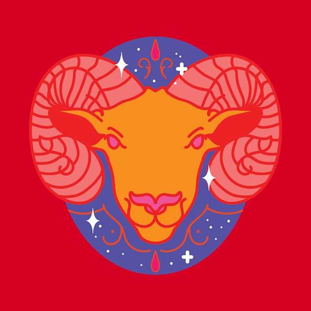 Aries Ram (Orange) by VenusAndMoon