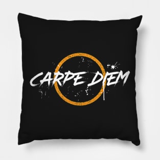 Carpe Diem - Seize the Day (with paint splash) Pillow