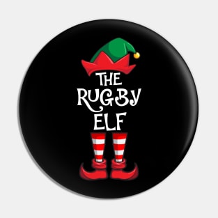 Rugby Elf Matching Family Christmas Pin