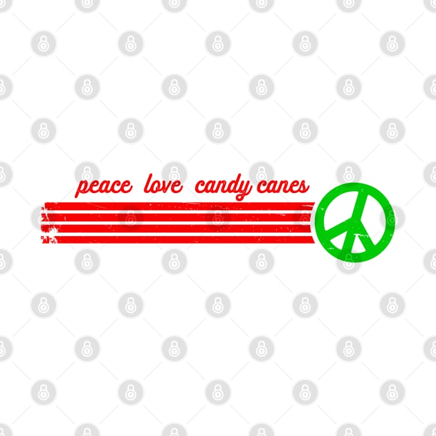 Peace Love Candy Canes by Jitterfly