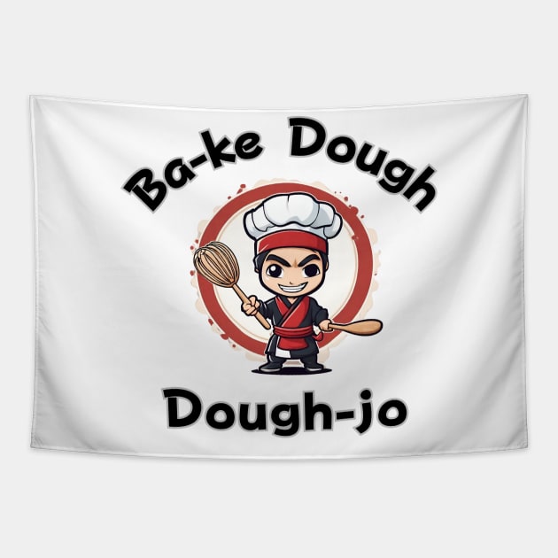 Funny, Ninja baker Tapestry by T-Crafts