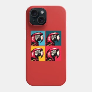 Pop Scarlet Macaw Art - Cool Birds Phone Case