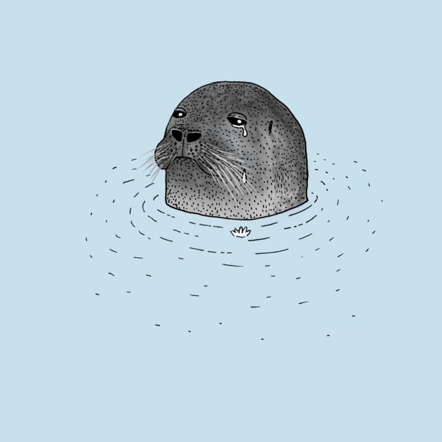 Sad Seal by martinascott