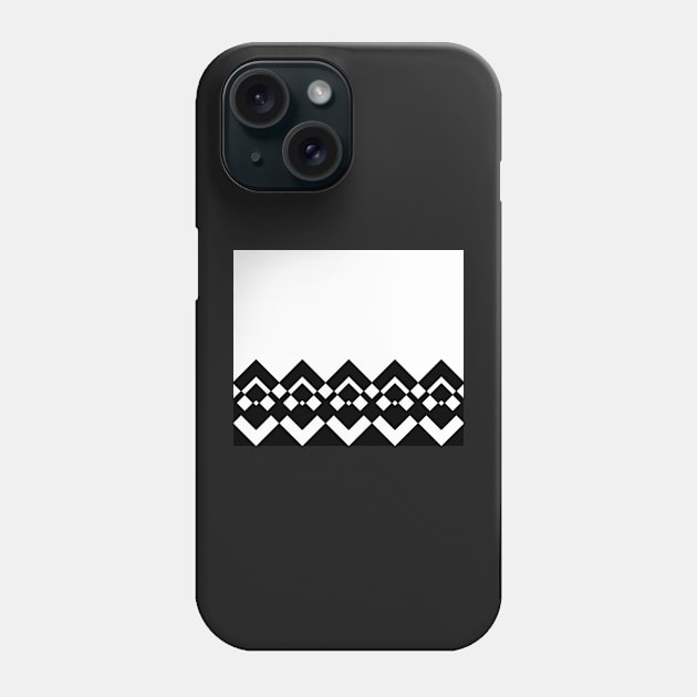 Abstract geometric pattern - black and white. Phone Case by kerens