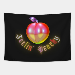 Feelin Peachy Y2k design Tapestry