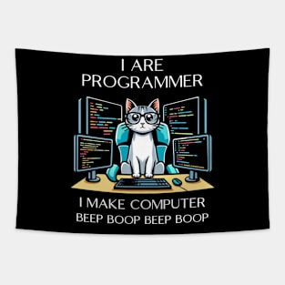 I Are Programmer Cat Tapestry