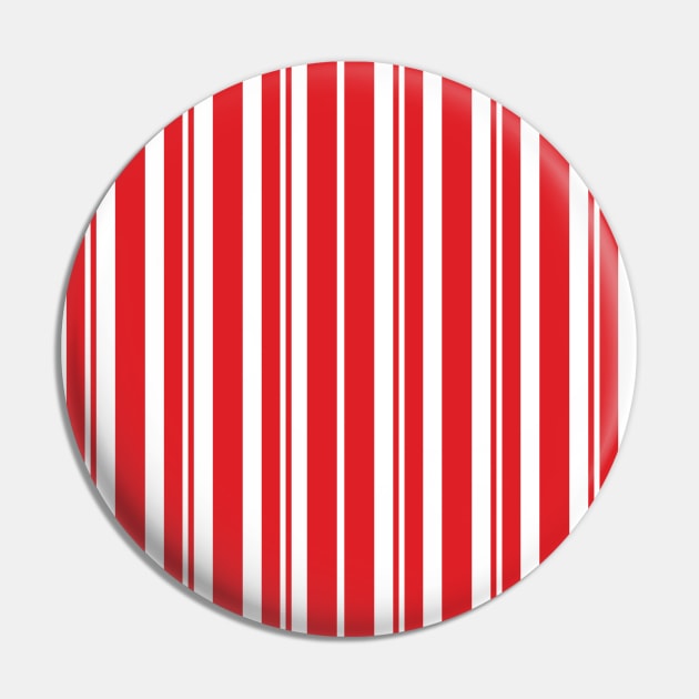 Dapper Stripes, Red Pin by Heyday Threads