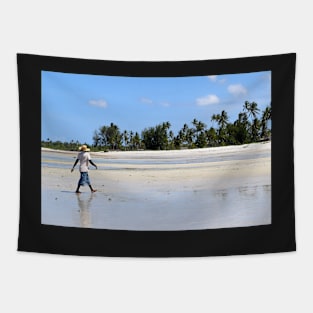 Tropical Beach Scenery Tapestry