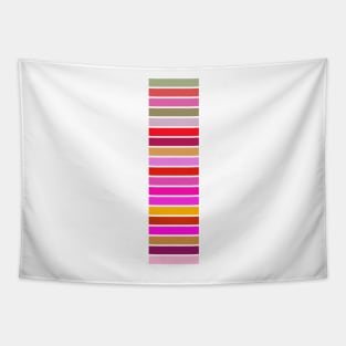 Rainbow blocks, colourful horizontal bars, spreading energy and good mood Tapestry