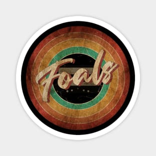 Foals Vintage Circle Art Magnet