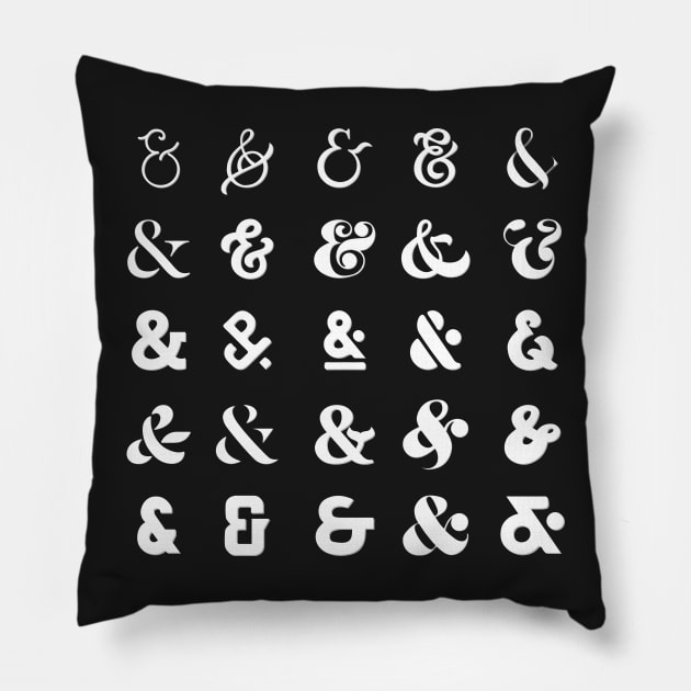 Ampersand Faces Pillow by hamnahamza