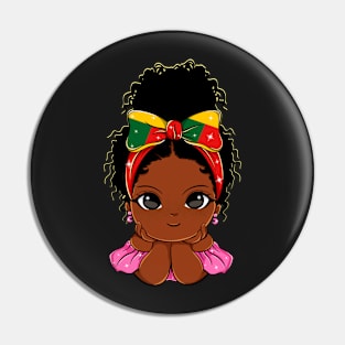 Black History Month Girl Gifts Pin