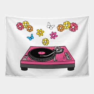 Floral DJ Music Producer Mother's Day Musician Tapestry