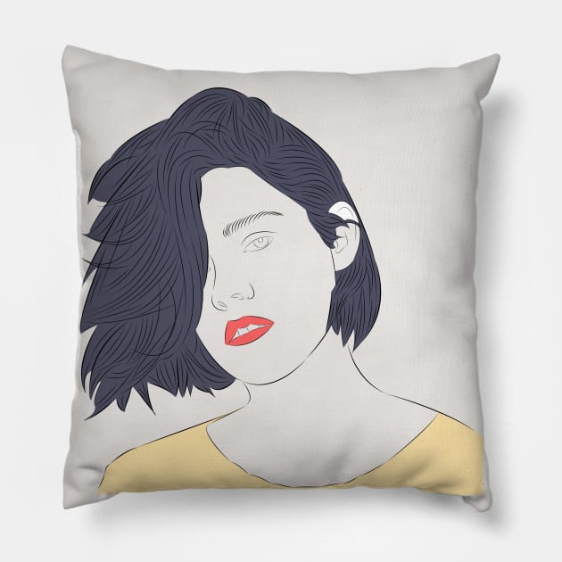 Kristen Stewart Pillow by LiLian-Kaff