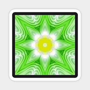 Green and yellow floral background Magnet