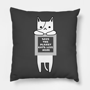 Best cats funny qoutes t-shirts Pillow