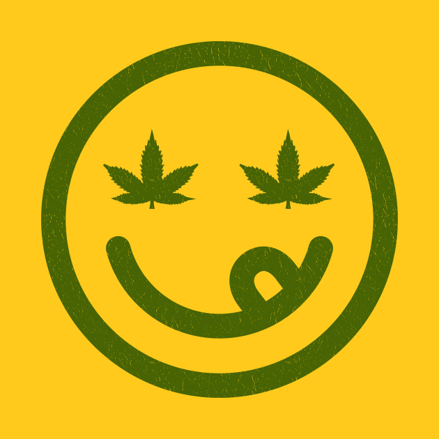Hippie Face with Cannabis Leaves by PunTime