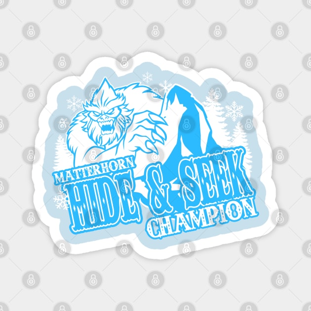 Hide and Seek Champion Big Foot Yeti Magnet by Louieloco