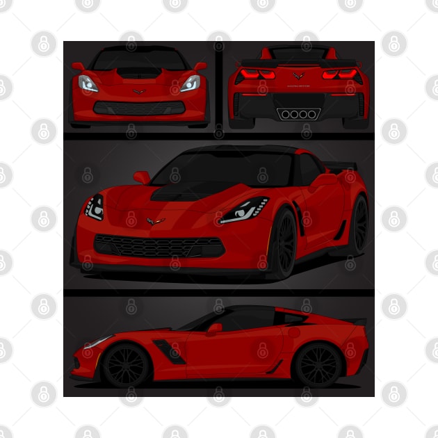 Z06 DARK-RED by VENZ0LIC