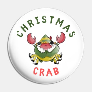 Christmas Crab Pin