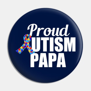 Proud Autism Papa Pin