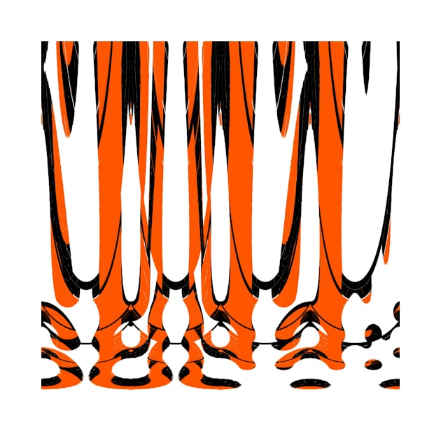 Tiger Stripes Mod Animal Print by Moon Art