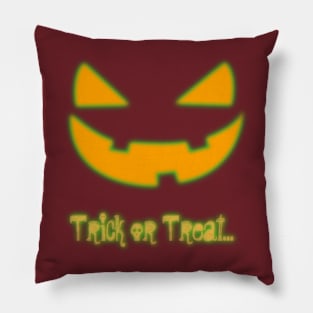 Scary Face Trick or Treat! Pillow