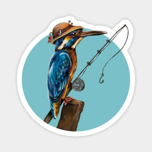 kingfisher angler Magnet