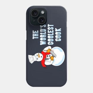 World's Coolest Cook Funny Snowman Phone Case