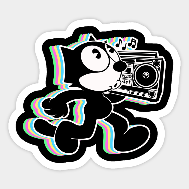 hip hop felix - Felix The Cat - Sticker