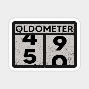 Oldometer 49-50 | 50th Birthday Gift Magnet