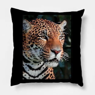 Closeup of a Jaguar Pillow