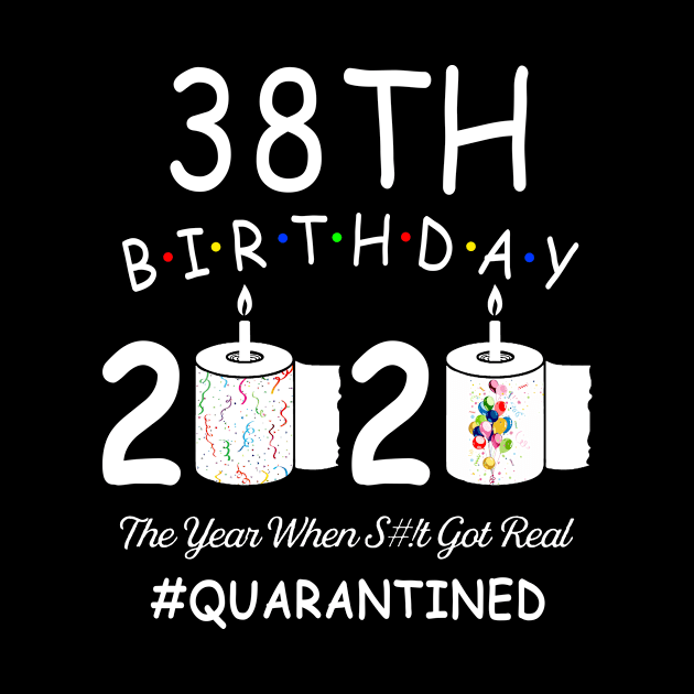 38th Birthday 2020 The Year When Shit Got Real Quarantined by Kagina