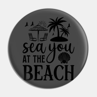 See you at the beach Pin