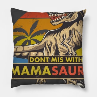 Mamasauras  T. rex dinasour funny mama Pillow